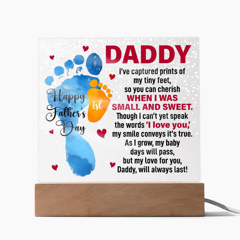 Anniversary Gift Acrylic Plaque Square Sign Romantic Present For Beloved Partner Sentimental Message Display Premium Material Handcrafted Design Beautiful Home Wall Art Perfect Love Expression Special Occasion Celebration Keepsake Vibrantly