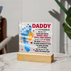 Acrylic Plaque Gift – Sentimental Square Sign for Anniversary