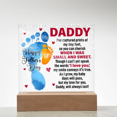 Acrylic Plaque Gift – Sentimental Square Sign for Anniversary