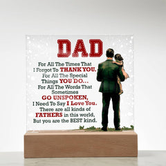 Thank You Dad Gift – Sentimental Acrylic Plaque Keepsake