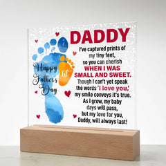 Acrylic Plaque Gift – Sentimental Square Sign for Anniversary