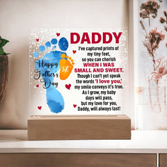 Acrylic Plaque Gift – Sentimental Square Sign for Anniversary