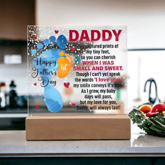Acrylic Plaque Gift – Sentimental Square Sign for Anniversary