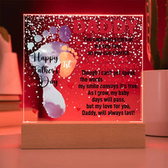 Acrylic Plaque Gift – Sentimental Square Sign for Anniversary