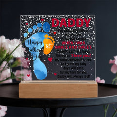 Romantic Gift Plaque Acrylic Square Sign Sentimental Anniversary Present Premium Handcrafted Design Beautiful Message Display Perfect For Beloved Partner Love Expression Home Wall Art Special Occasion Celebration Keepsake Vibrantly Printed